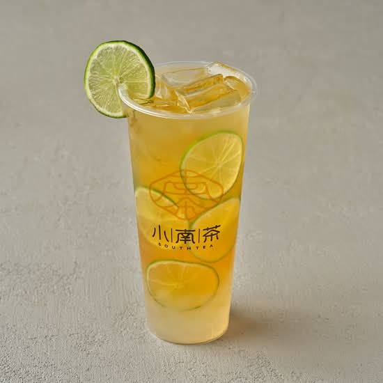 Iced Peach Lemon Green Tea with Crystal Balls 暴打桃桃香柠茶